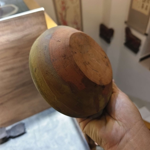 古玩陶瓷宣州窯青釉水洗真品鑒賞圖