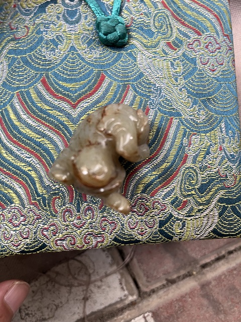 古玩玉器仿古玉熊真品鑒賞圖