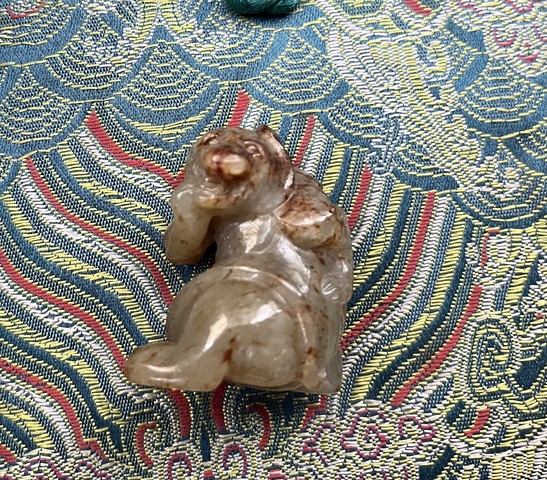 古玩玉器仿古玉熊真品鑒賞圖