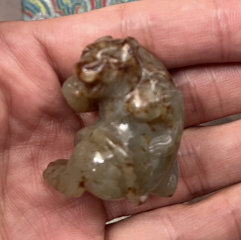 古玩玉器仿古玉熊真品鑒賞圖