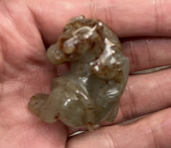 古玩玉器仿古玉熊真品鑒賞圖