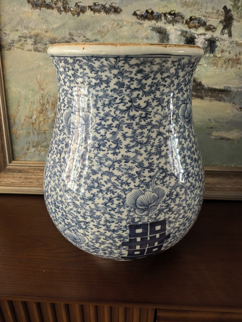 古玩陶瓷青花將軍罐真品鑒賞圖