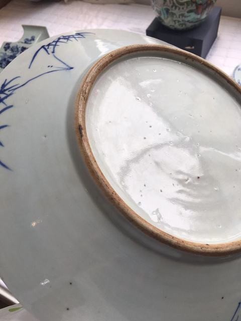 古玩陶瓷花鳥紋盤真品鑒賞圖