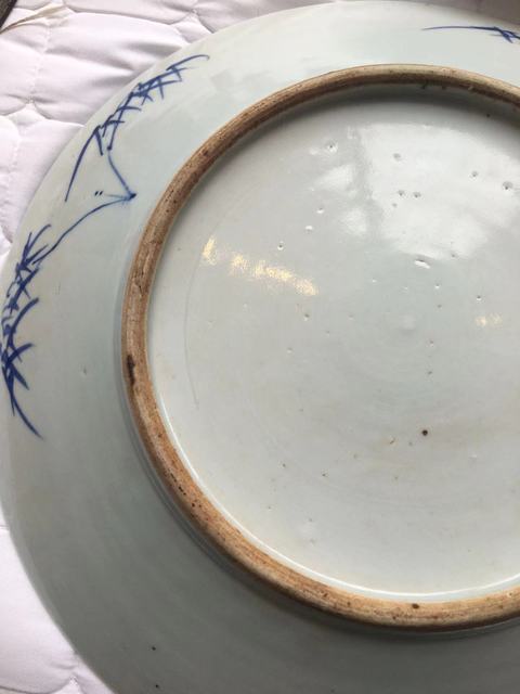 古玩陶瓷花鳥紋盤真品鑒賞圖