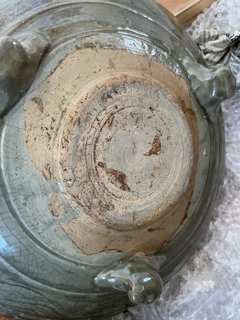 古玩陶瓷龍泉窯八卦爐真品鑒賞圖