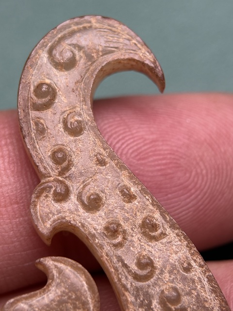 古玩玉器戰(zhàn)國(guó)谷紋龍佩拍賣(mài)，當(dāng)前價(jià)格58600元