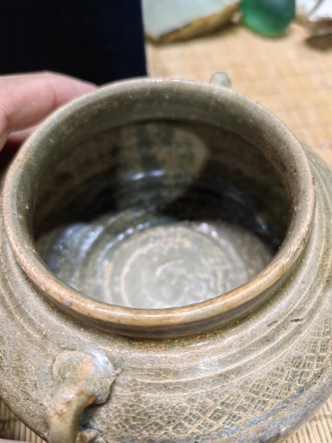 古玩陶瓷青瓷雙系罐真品鑒賞圖