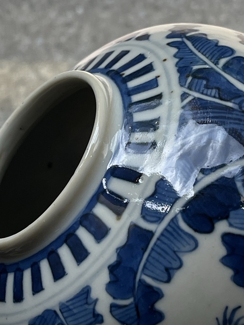 古玩陶瓷青花人物故事罐真品鑒賞圖