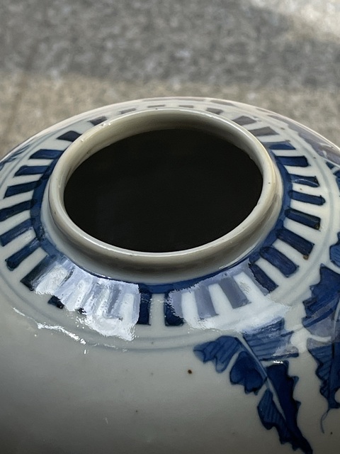 古玩陶瓷青花人物故事罐真品鑒賞圖