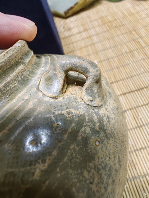 古玩陶瓷青瓷雙系罐真品鑒賞圖