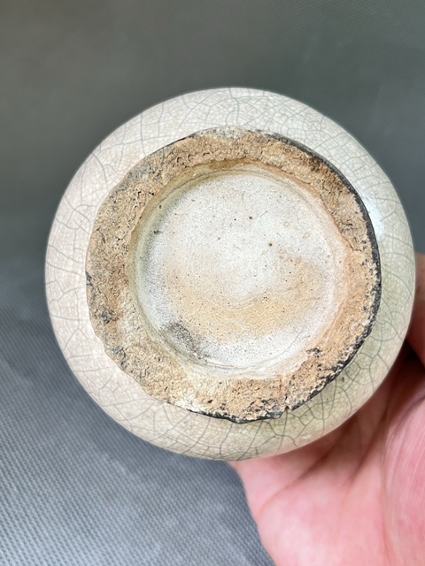 古玩陶瓷漳州窯獅耳香爐真品鑒賞圖