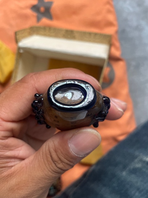 古玩雜項現(xiàn)代臆造民國琉璃鼻煙壺真品鑒賞圖