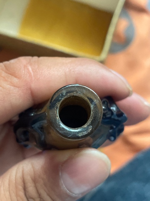 古玩雜項現(xiàn)代臆造民國琉璃鼻煙壺真品鑒賞圖