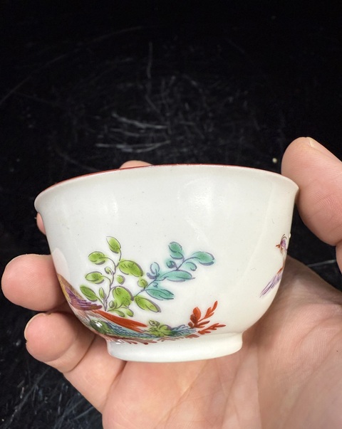 古玩陶瓷廣琺瑯花鳥紋杯真品鑒賞圖