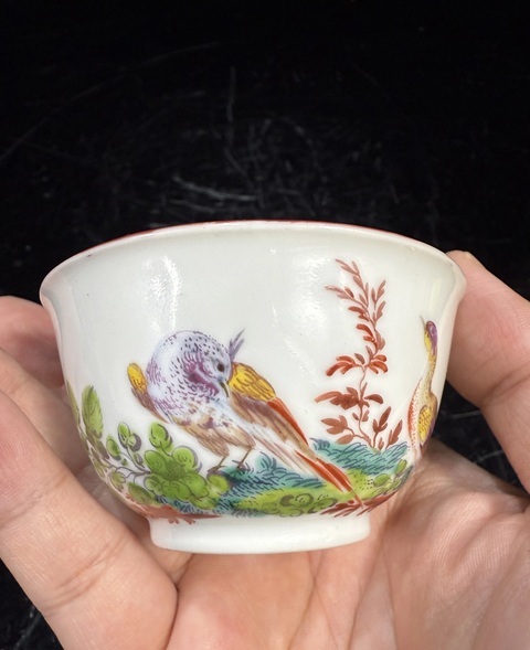 古玩陶瓷廣琺瑯花鳥紋杯真品鑒賞圖