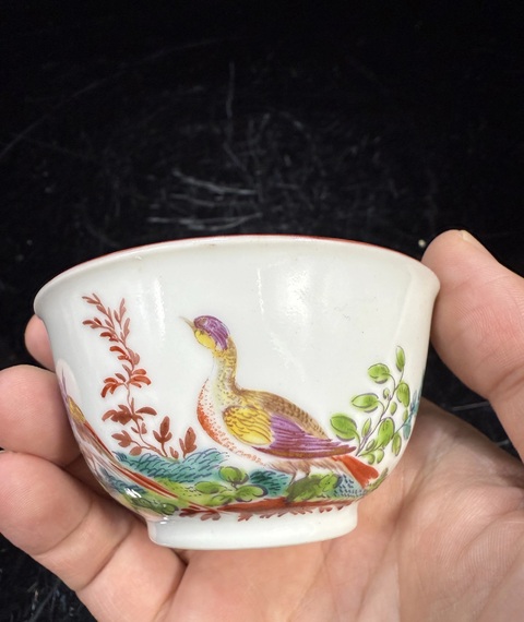 古玩陶瓷廣琺瑯花鳥紋杯真品鑒賞圖