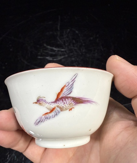 古玩陶瓷廣琺瑯花鳥紋杯真品鑒賞圖