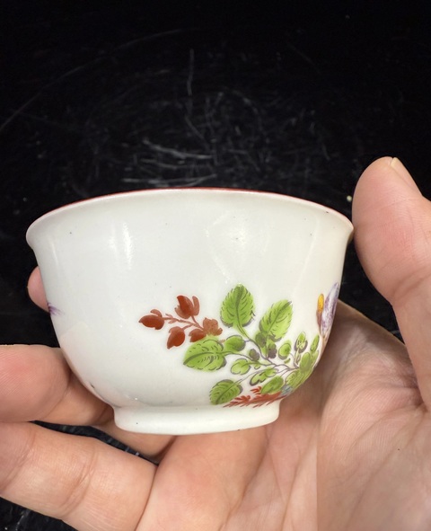 古玩陶瓷廣琺瑯花鳥紋杯真品鑒賞圖