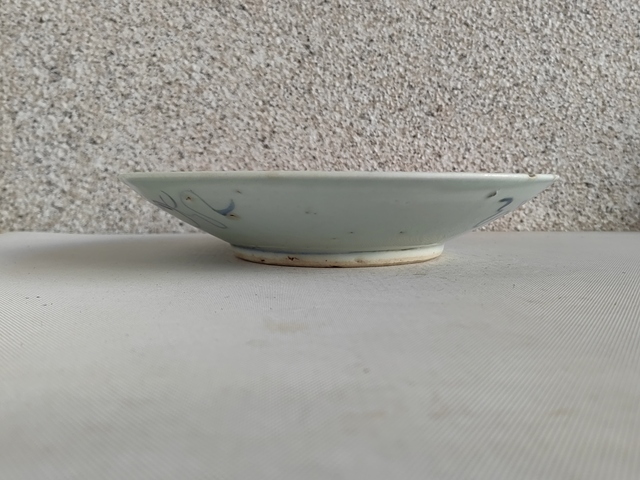 古玩陶瓷青花花卉紋福字盤拍賣，當前價格398元