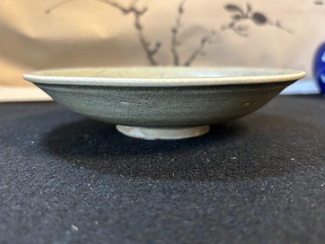 古玩陶瓷宋代刻花盤真品鑒賞圖
