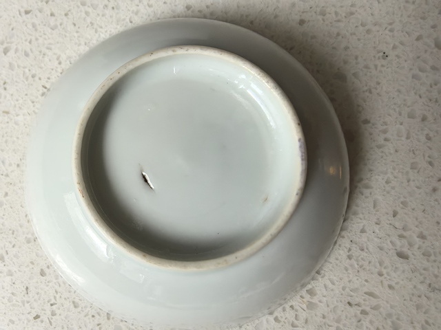 古玩陶瓷粉彩童子圖盤真品鑒賞圖