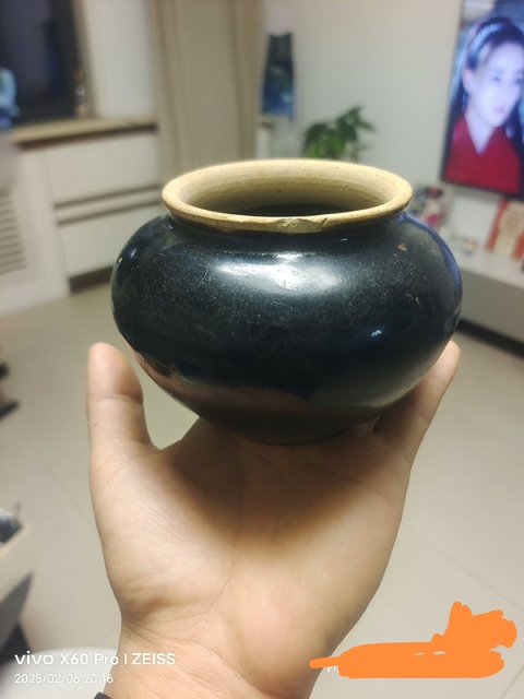 古玩陶瓷黑釉罐真品鑒賞圖
