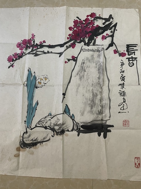 古玩字畫馮其墉畫拍賣,當前價格15000元