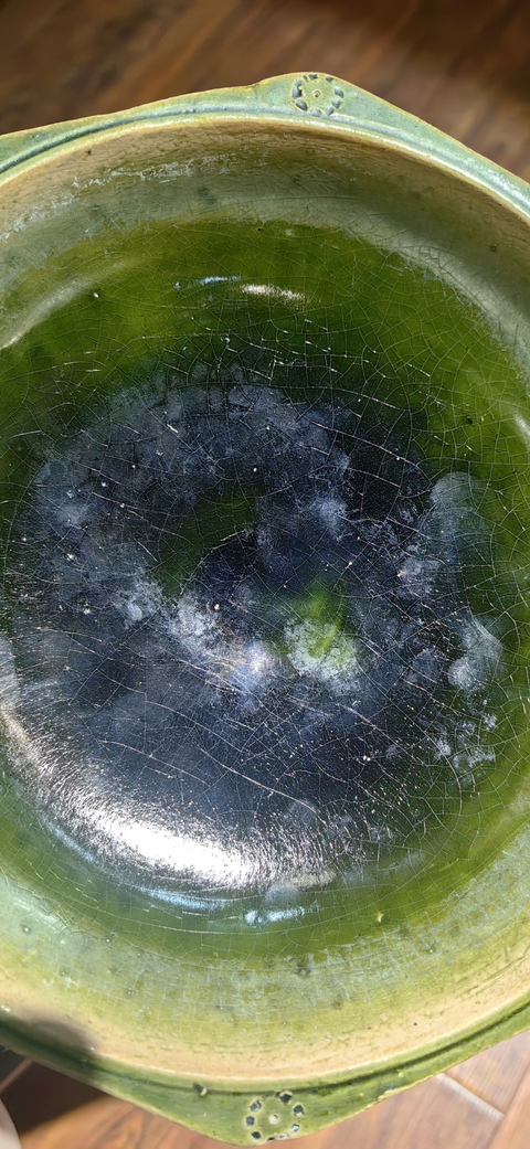 古玩陶瓷綠釉洗真品鑒賞圖