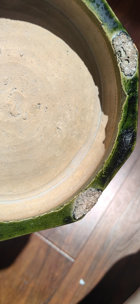 古玩陶瓷綠釉洗真品鑒賞圖