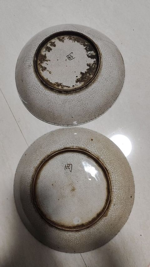 古玩陶瓷哥釉盤真品鑒賞圖