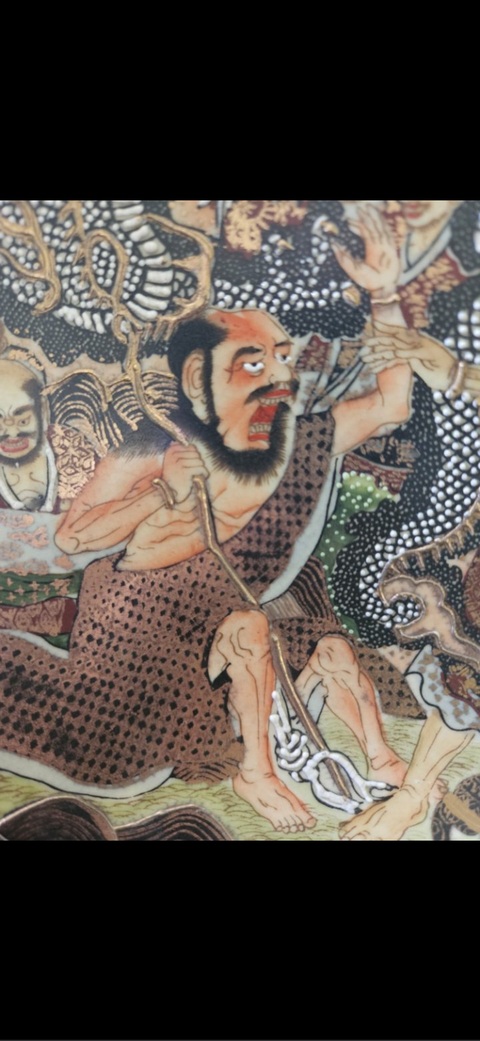 古玩陶瓷人物盤真品鑒賞圖