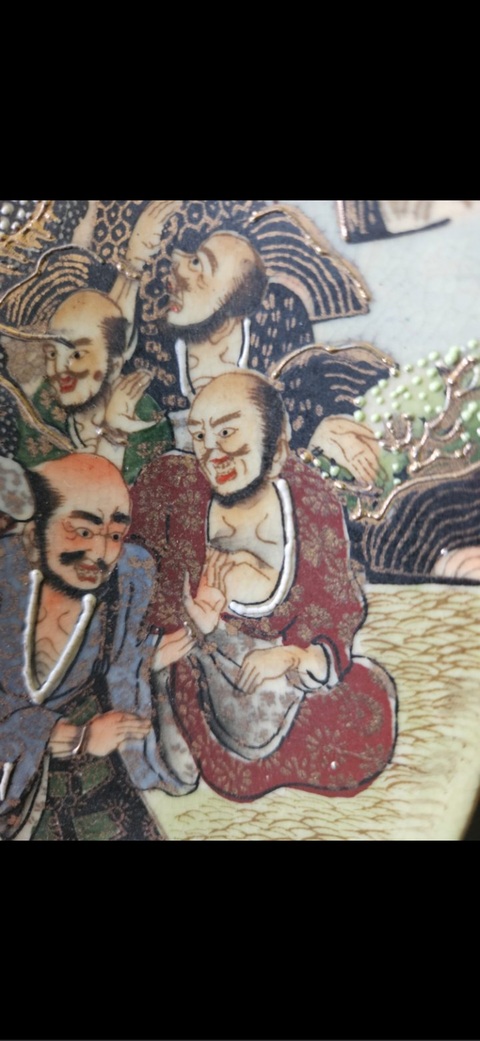 古玩陶瓷人物盤真品鑒賞圖
