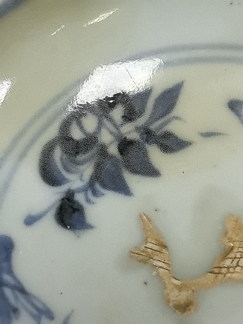 古玩陶瓷青花魚藻紋盤真品鑒賞圖