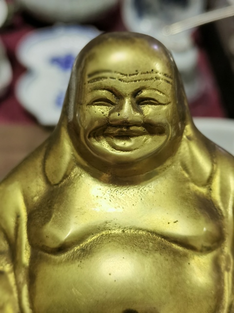 古玩銅器彌勒佛真品鑒賞圖