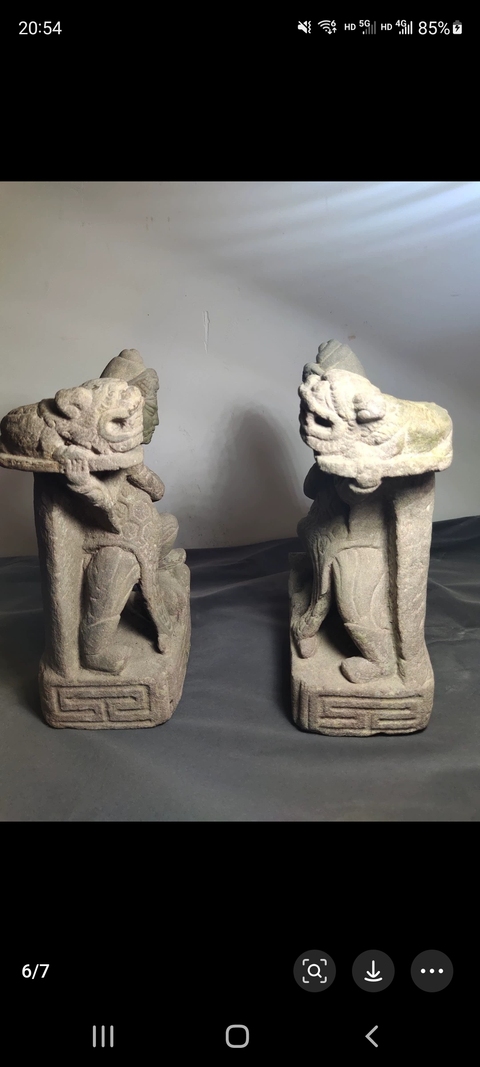 古玩雜項拖獅力士真品鑒賞圖