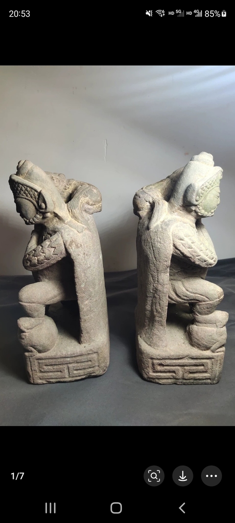 古玩雜項拖獅力士真品鑒賞圖