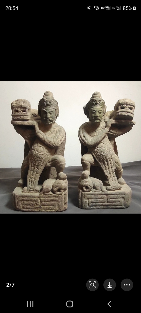 古玩雜項拖獅力士真品鑒賞圖