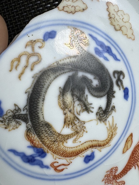 古玩陶瓷清同治 青花礬紅標(biāo)本真品鑒賞圖