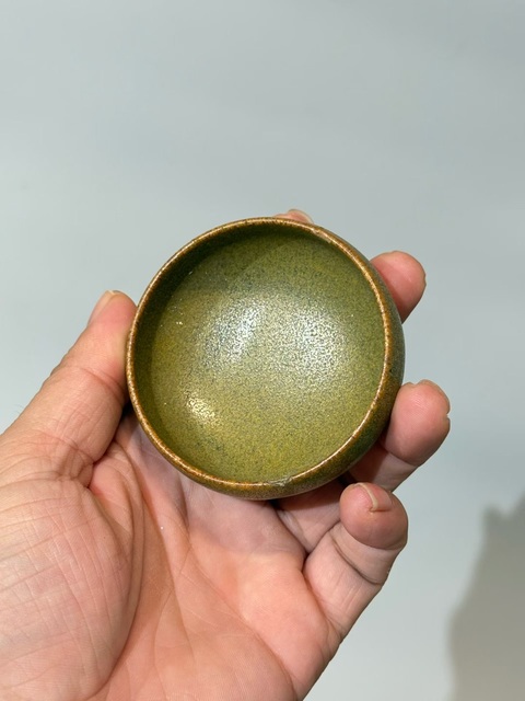 古玩陶瓷淄博窯茶葉末釉茶杯真品鑒賞圖