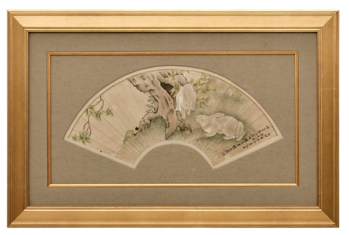古玩字畫扇面真品鑒賞圖
