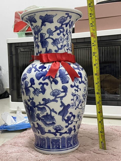 古玩陶瓷青花花觚真品鑒賞圖