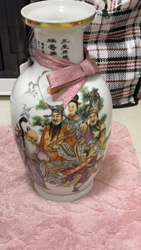 古玩陶瓷青花花觚真品鑒賞圖