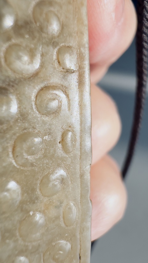 古玩玉器谷紋玉勒子真品鑒賞圖