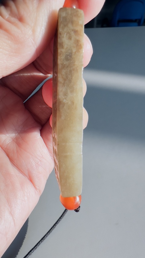 古玩玉器谷紋玉勒子真品鑒賞圖