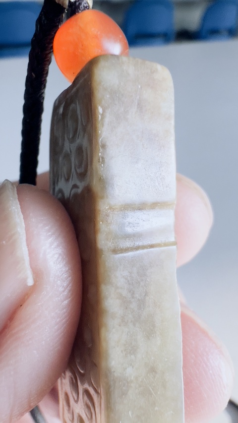 古玩玉器谷紋玉勒子真品鑒賞圖