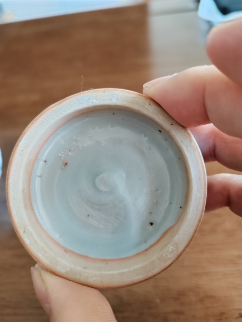 古玩陶瓷青花花卉紋粉盒真品鑒賞圖