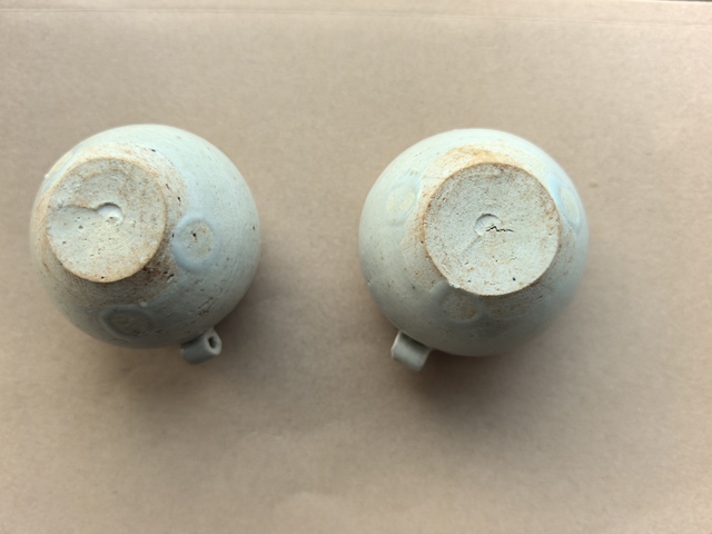 古玩陶瓷青白釉鳥食罐真品鑒賞圖