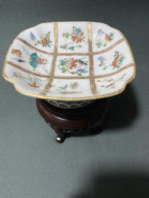 古玩陶瓷同治細路粉彩供盤拍賣,當前價格2000元