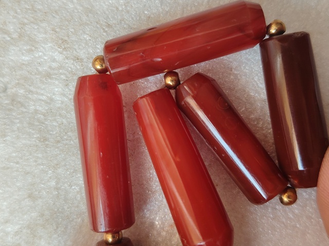 古玩玉器清天然紅瑪瑙珠手串拍賣，當(dāng)前價格299元