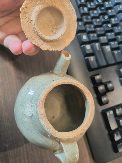 古玩陶瓷青白釉執壺真品鑒賞圖